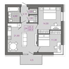2 BEDROOM